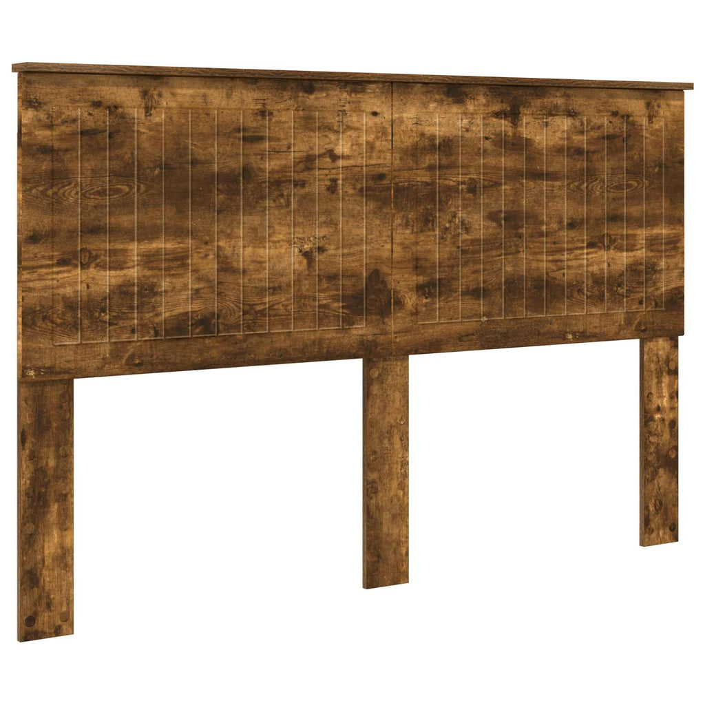 Kopfteil mit Kopfteil Geräucherte Eiche 150 cm Holzwerkstoff