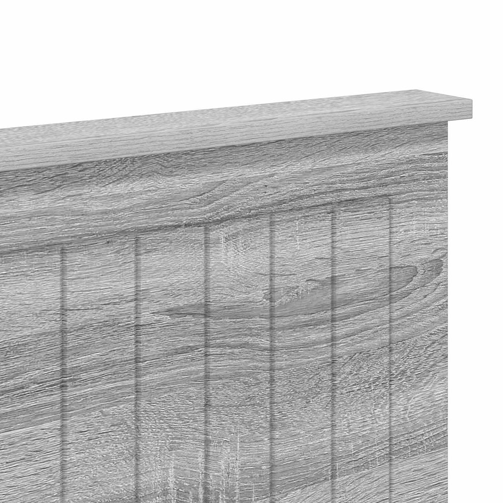 Kopfteil mit Kopfteil Graues Sonoma 150 cm Holzwerkstoff
