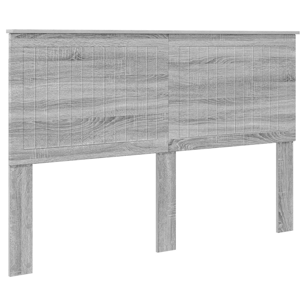 Kopfteil mit Kopfteil Graues Sonoma 150 cm Holzwerkstoff
