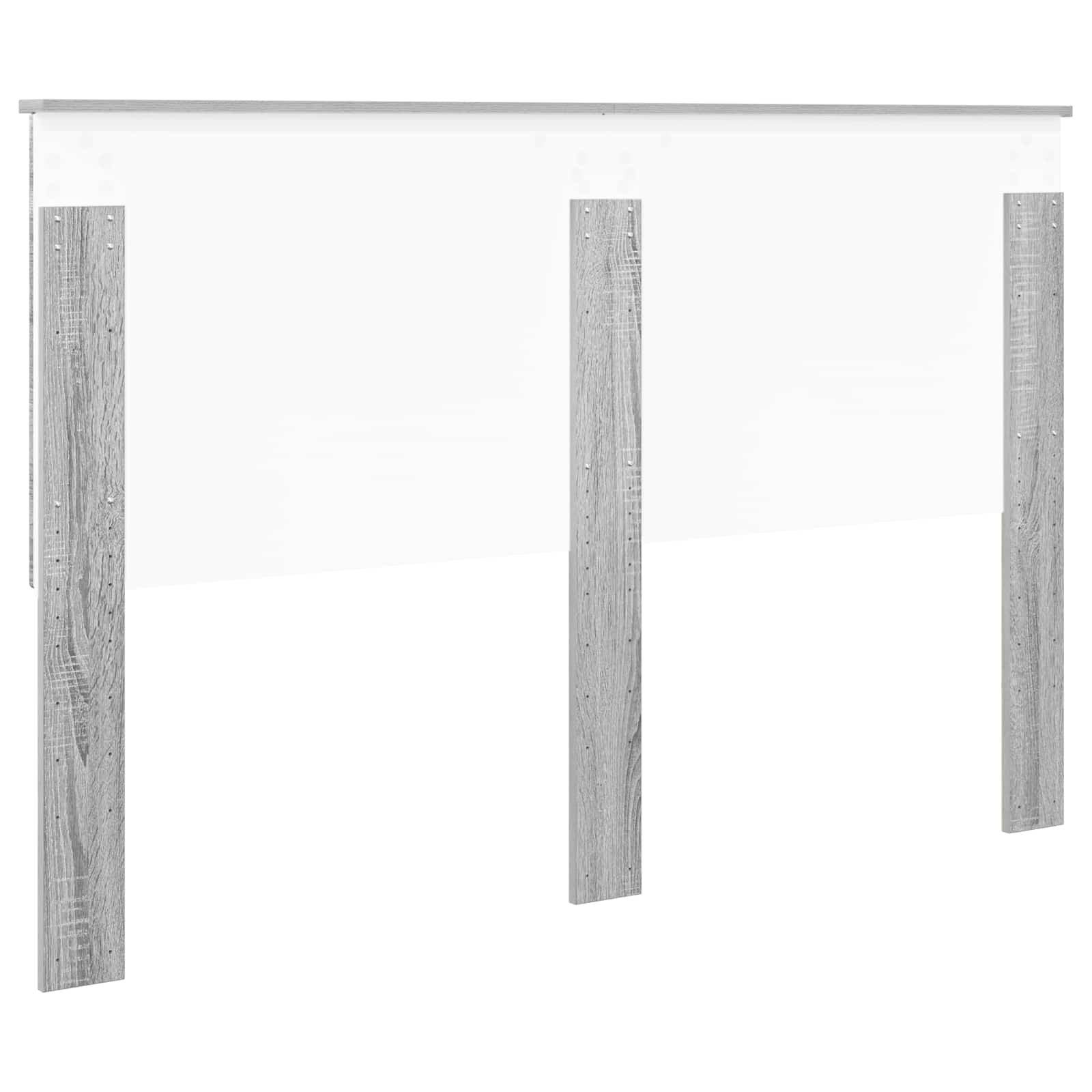 Kopfteil mit Kopfteil Graues Sonoma 150 cm Holzwerkstoff