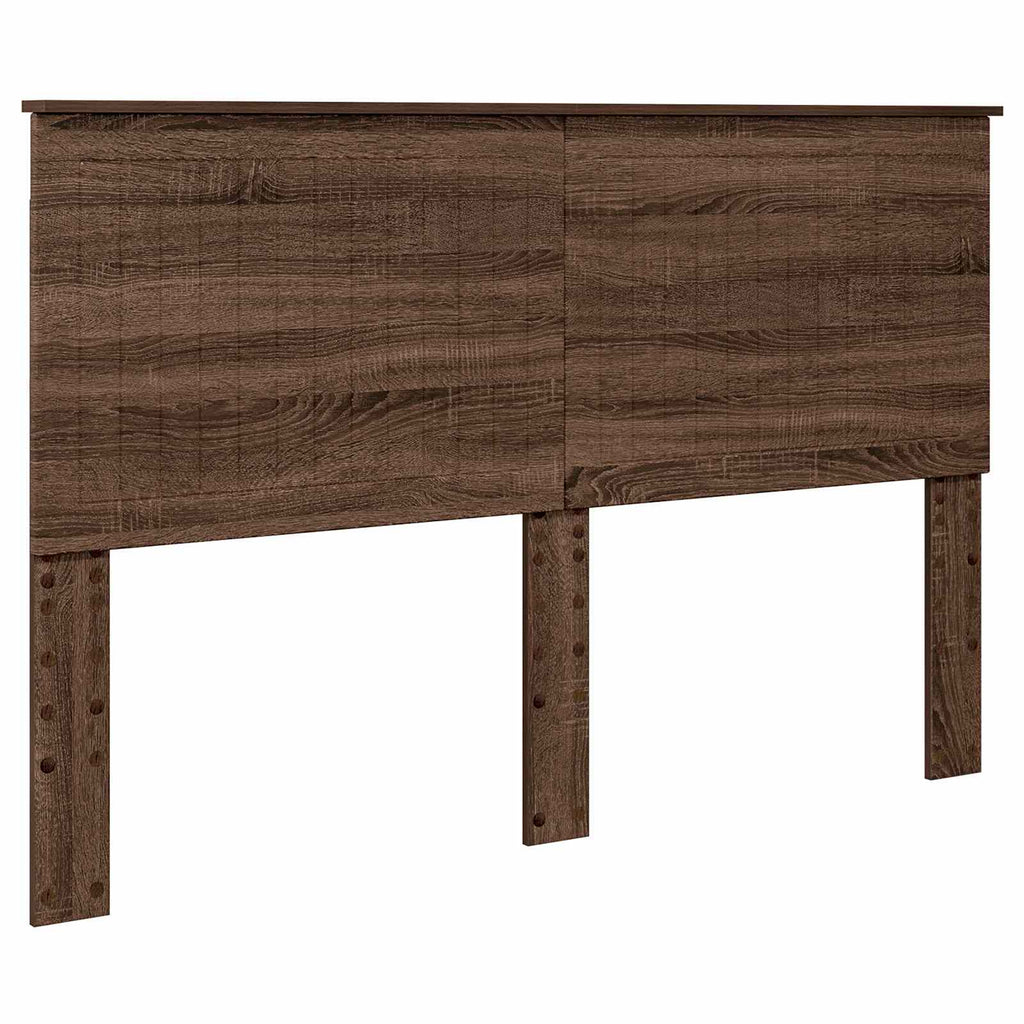 Kopfteil mit Kopfteil Braun Eichen-Optik 150 cm Holzwerkstoff
