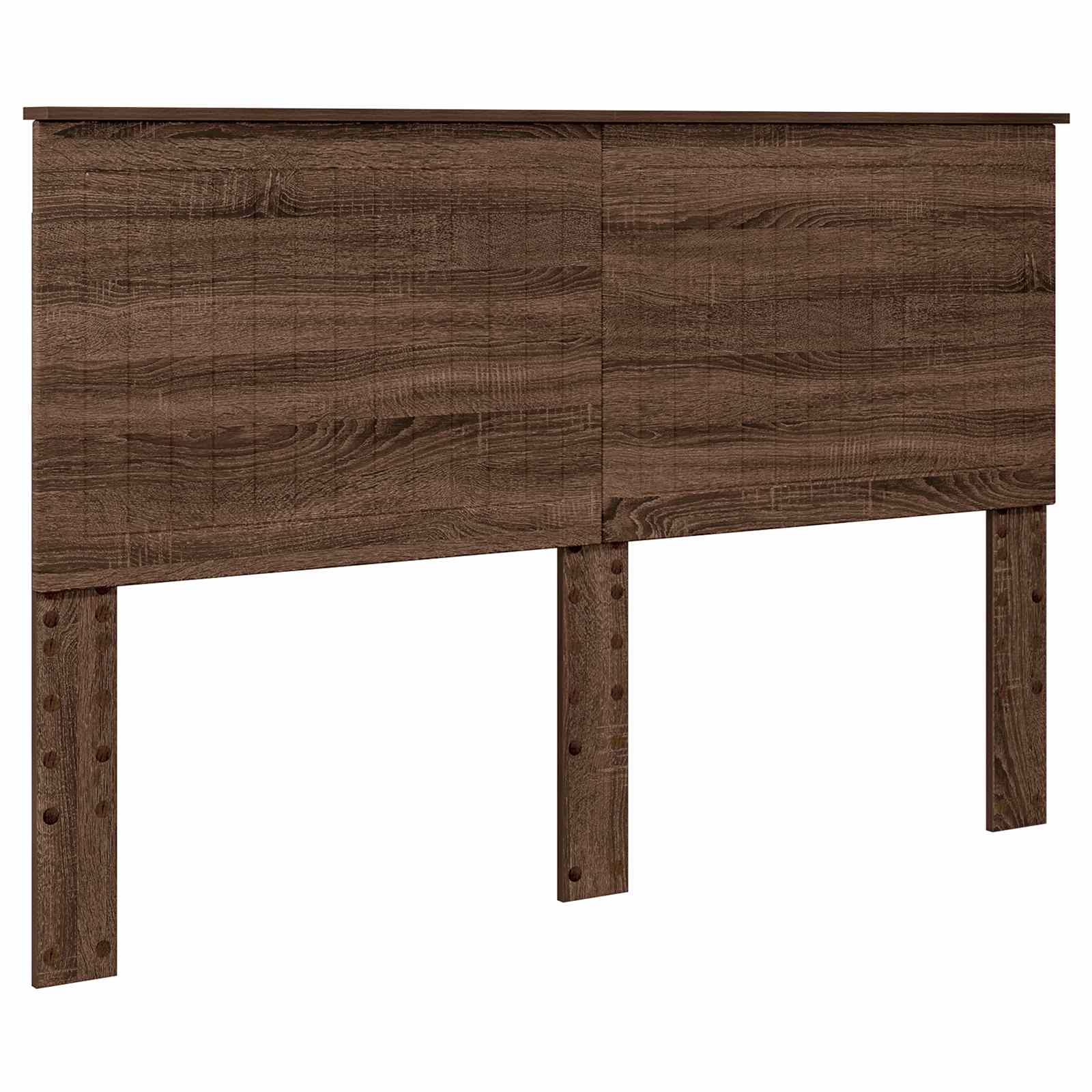 Kopfteil mit Kopfteil Braun Eichen-Optik 150 cm Holzwerkstoff
