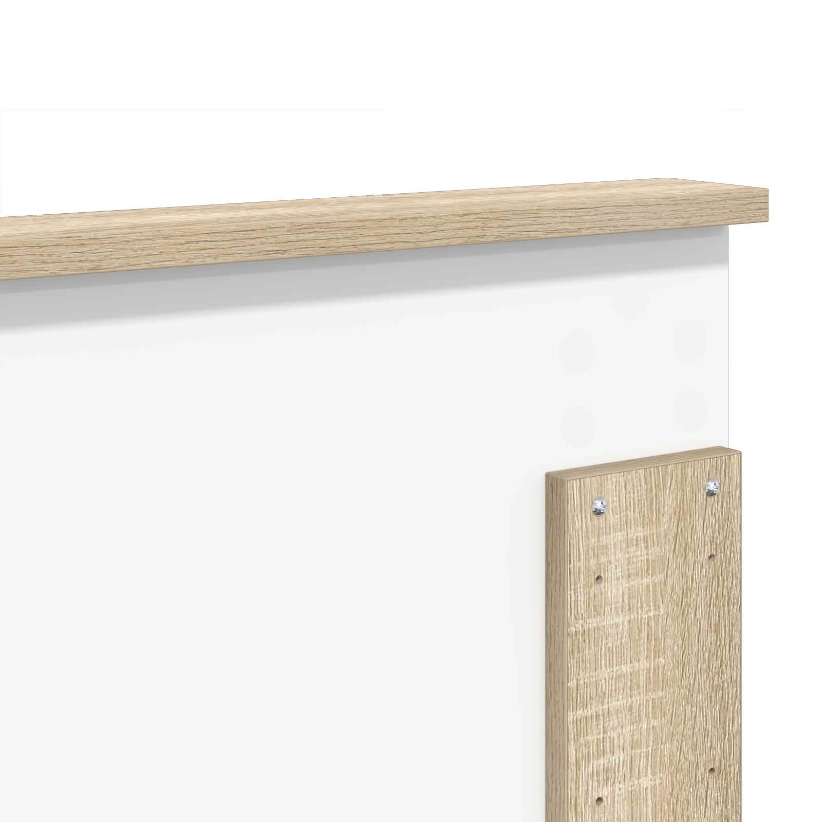 Kopfteil mit Kopfteil Sonoma-Eiche 140 cm Holzwerkstoff