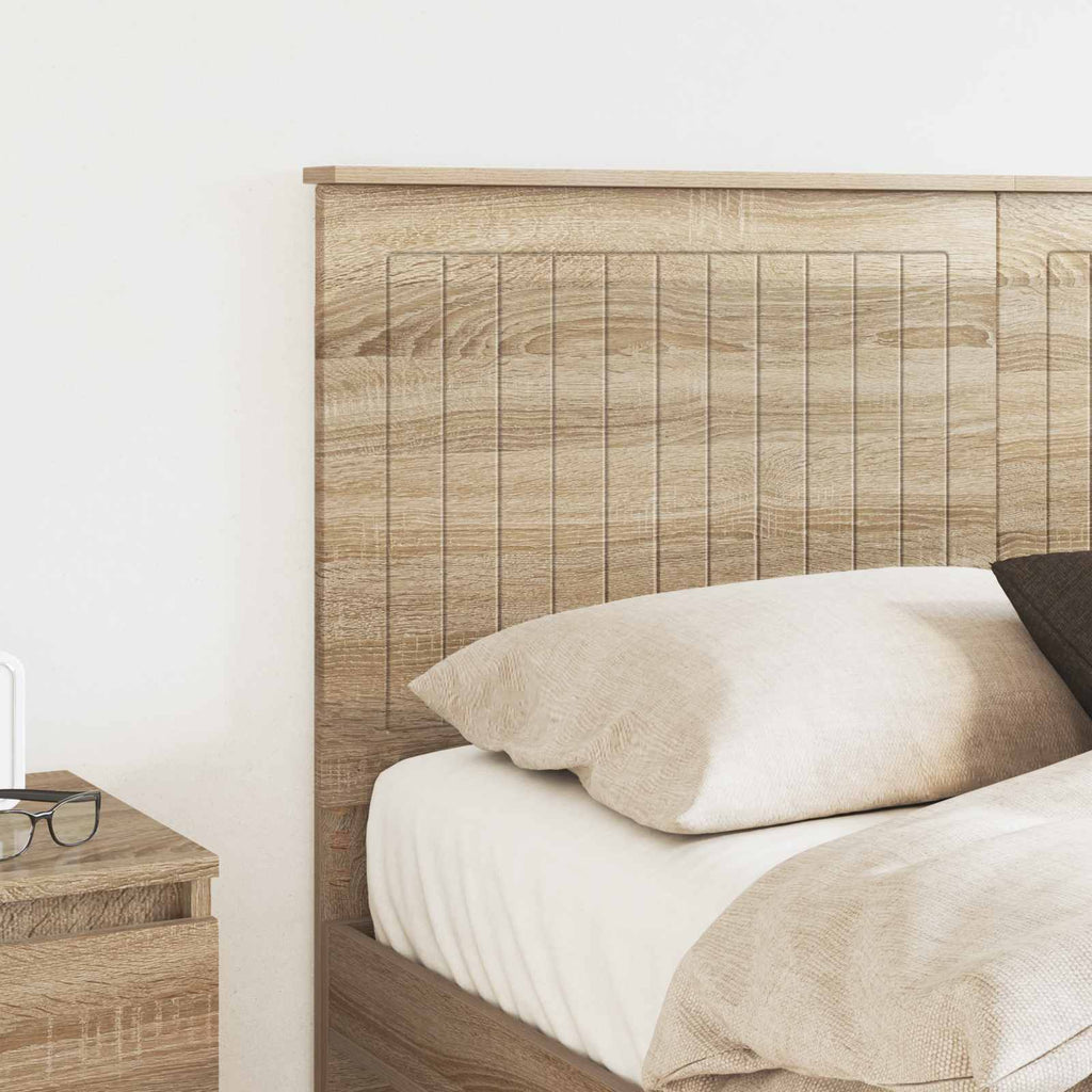 Kopfteil mit Kopfteil Sonoma-Eiche 140 cm Holzwerkstoff