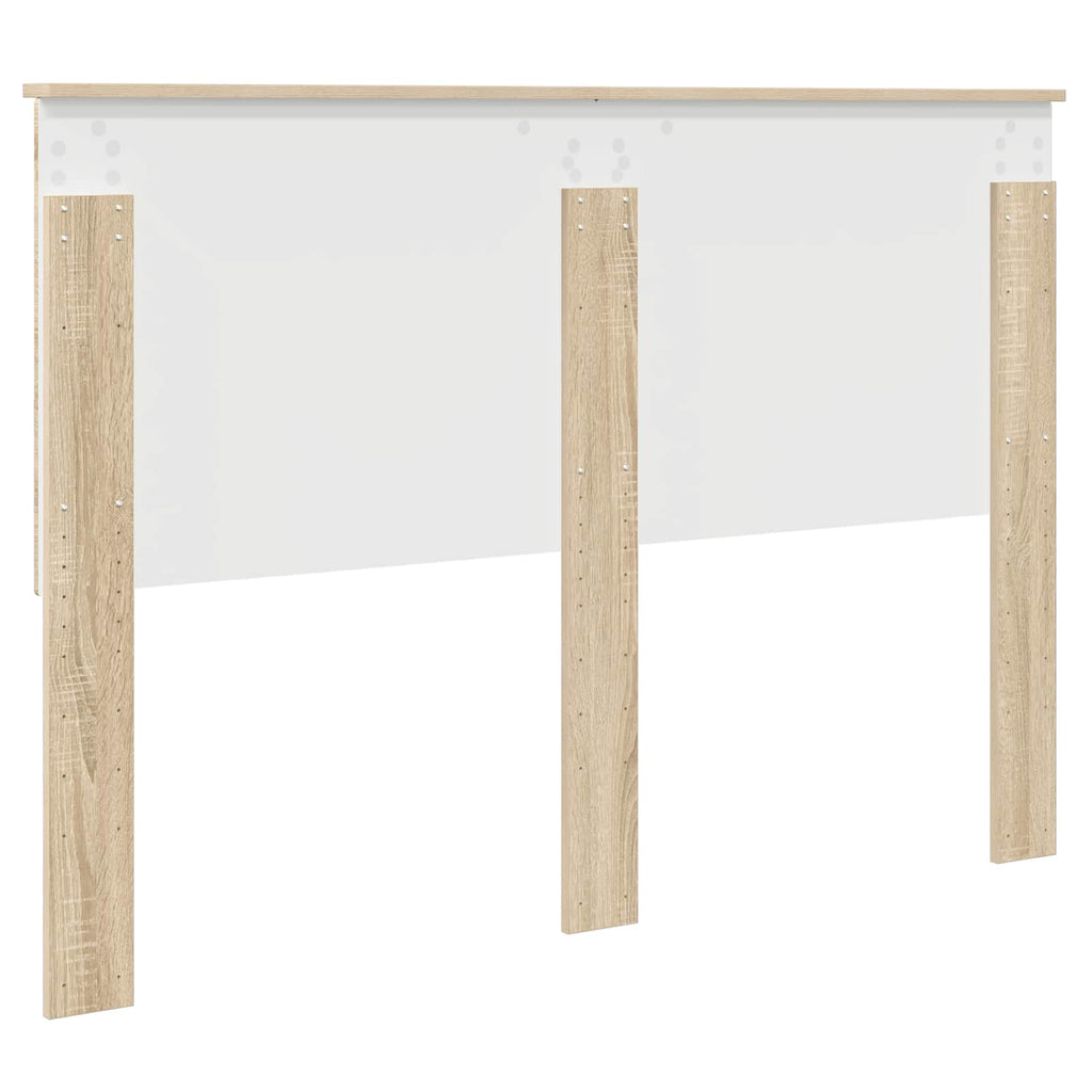 Kopfteil mit Kopfteil Sonoma-Eiche 140 cm Holzwerkstoff