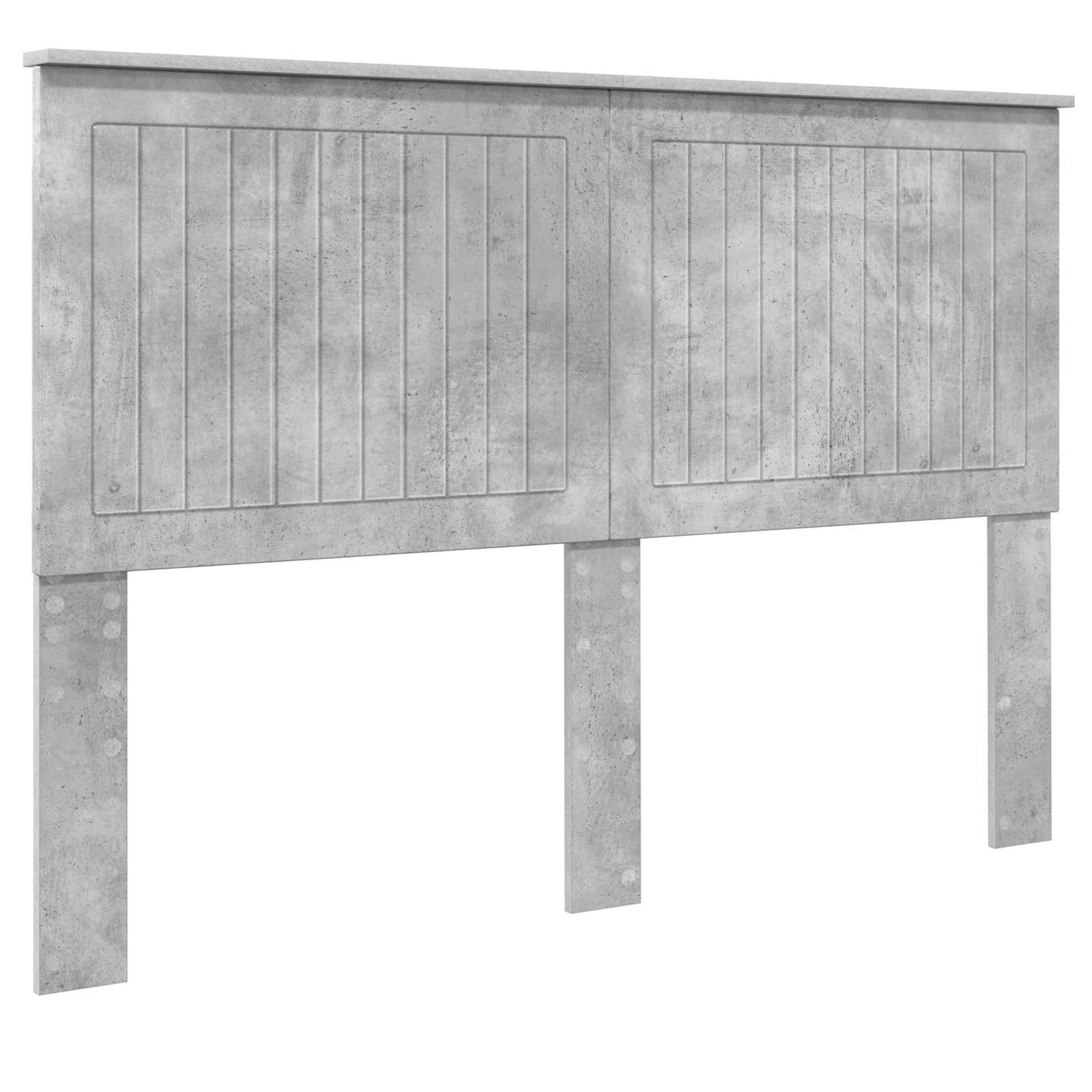 Kopfteil mit Kopfteil Beton Grau 140 cm Holzwerkstoff