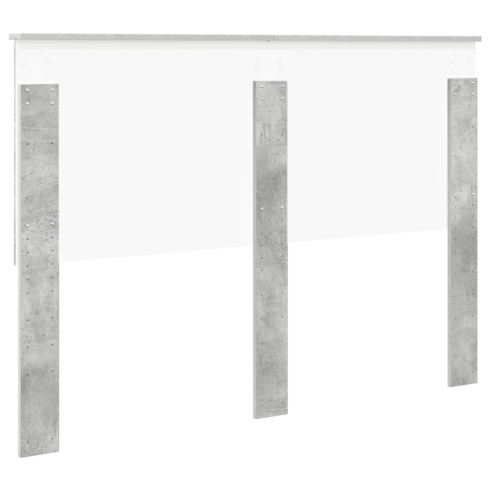 Kopfteil mit Kopfteil Beton Grau 140 cm Holzwerkstoff