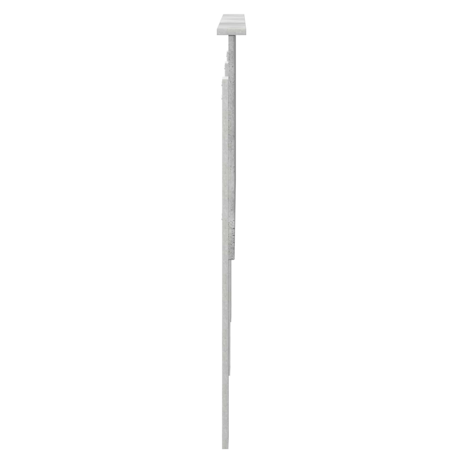 Kopfteil mit Kopfteil Beton Grau 140 cm Holzwerkstoff