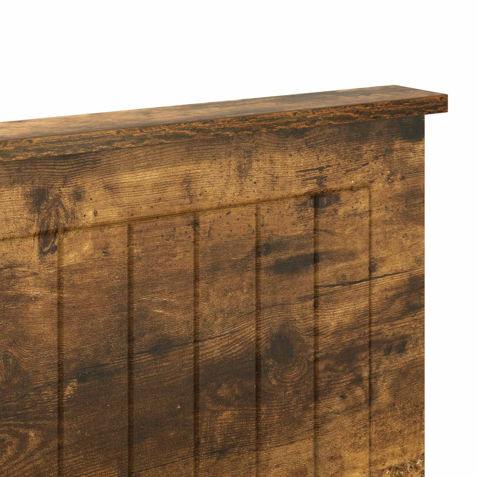 Kopfteil mit Kopfteil Geräucherte Eiche 140 cm Holzwerkstoff