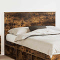 Kopfteil mit Kopfteil Geräucherte Eiche 140 cm Holzwerkstoff