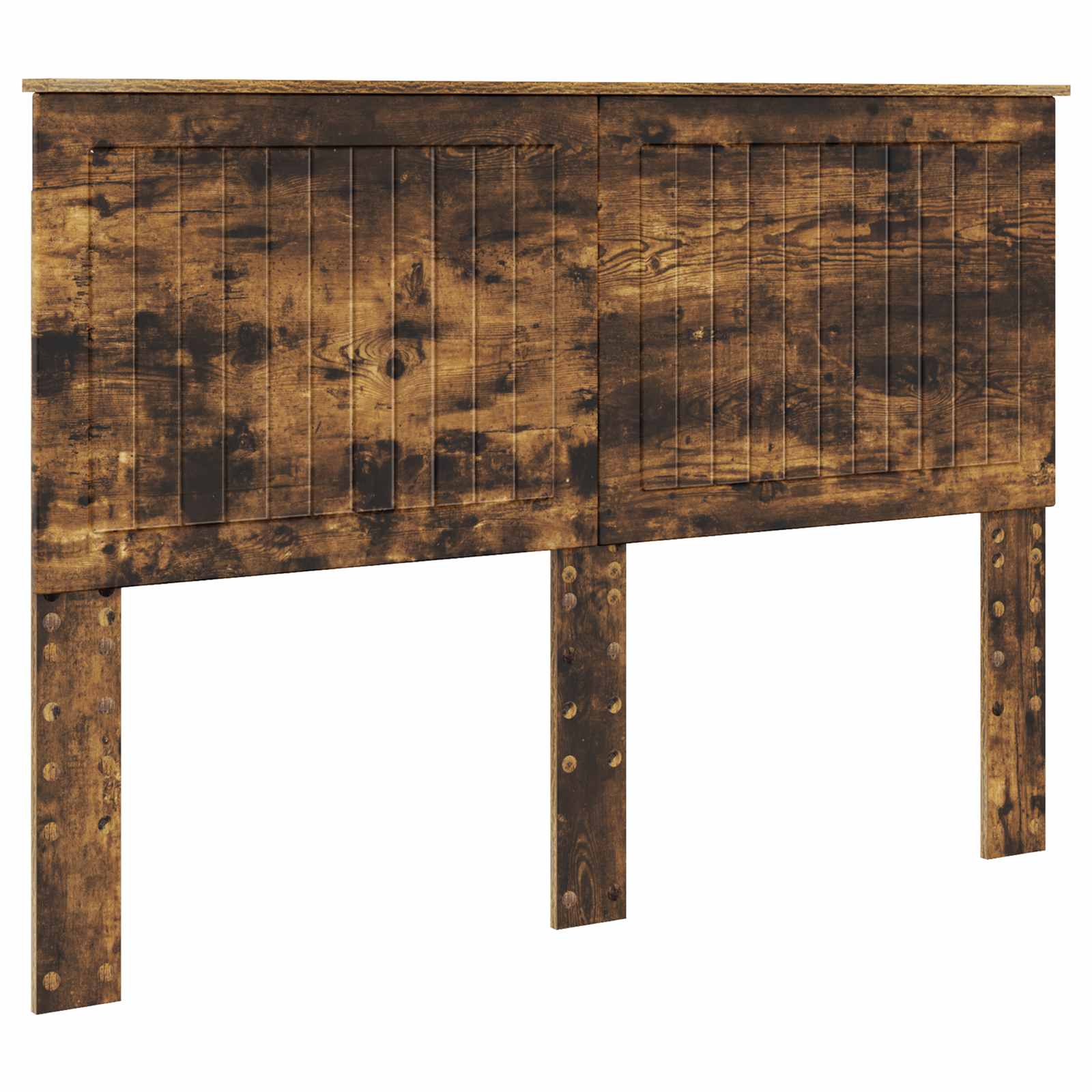 Kopfteil mit Kopfteil Geräucherte Eiche 140 cm Holzwerkstoff