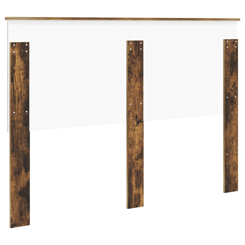 Kopfteil mit Kopfteil Geräucherte Eiche 140 cm Holzwerkstoff
