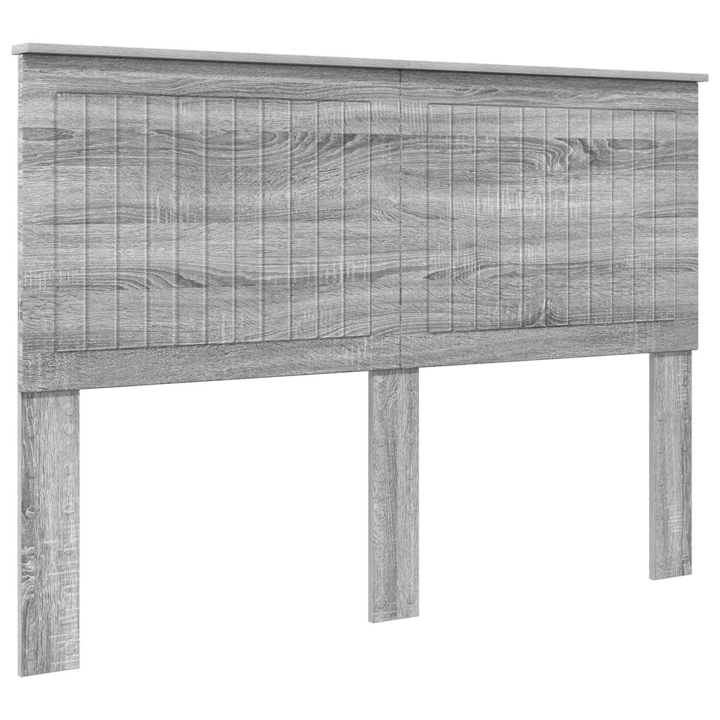 Kopfteil mit Kopfteil Graues Sonoma 140 cm Holzwerkstoff