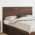 Kopfteil mit Kopfteil Braun Eichen-Optik 140 cm Holzwerkstoff