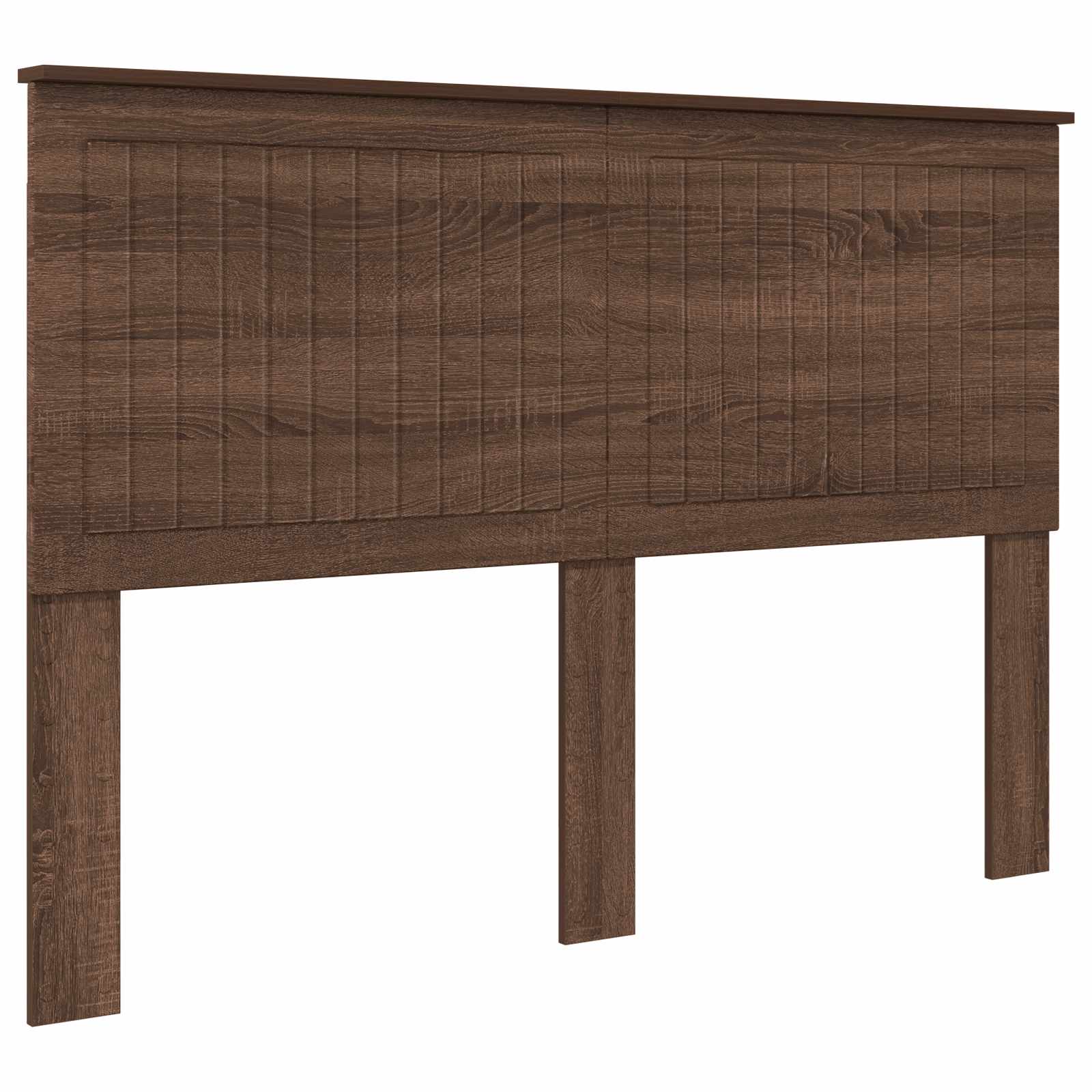 Kopfteil mit Kopfteil Braun Eichen-Optik 140 cm Holzwerkstoff