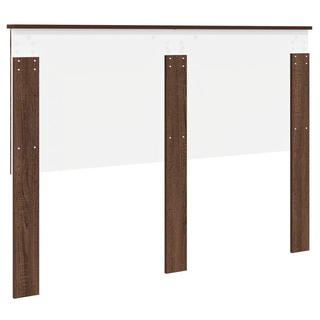 Kopfteil mit Kopfteil Braun Eichen-Optik 140 cm Holzwerkstoff