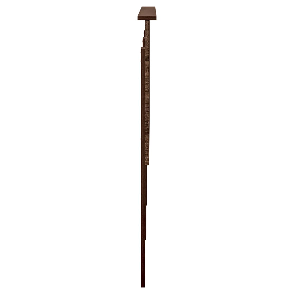 Kopfteil mit Kopfteil Braun Eichen-Optik 140 cm Holzwerkstoff