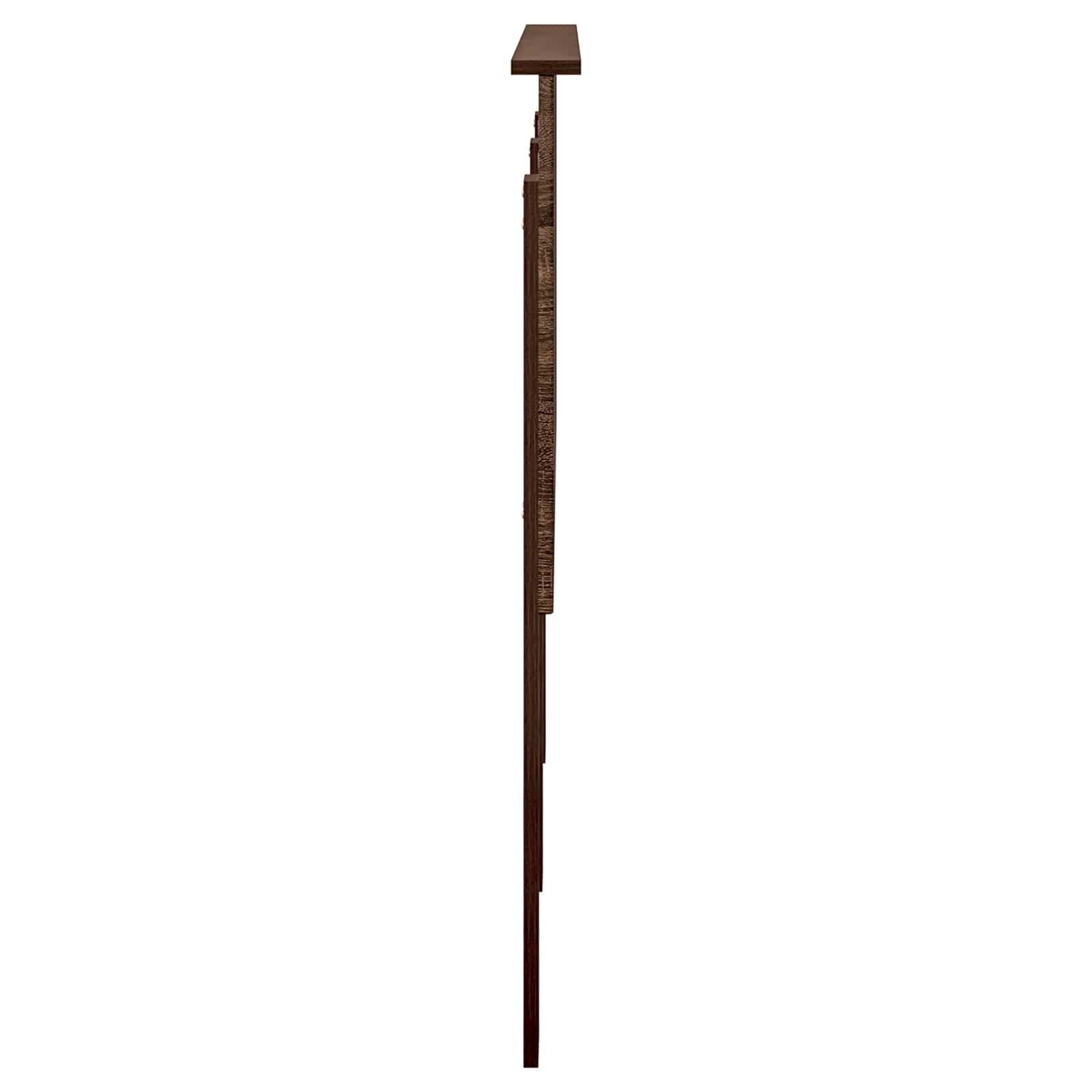 Kopfteil mit Kopfteil Braun Eichen-Optik 140 cm Holzwerkstoff