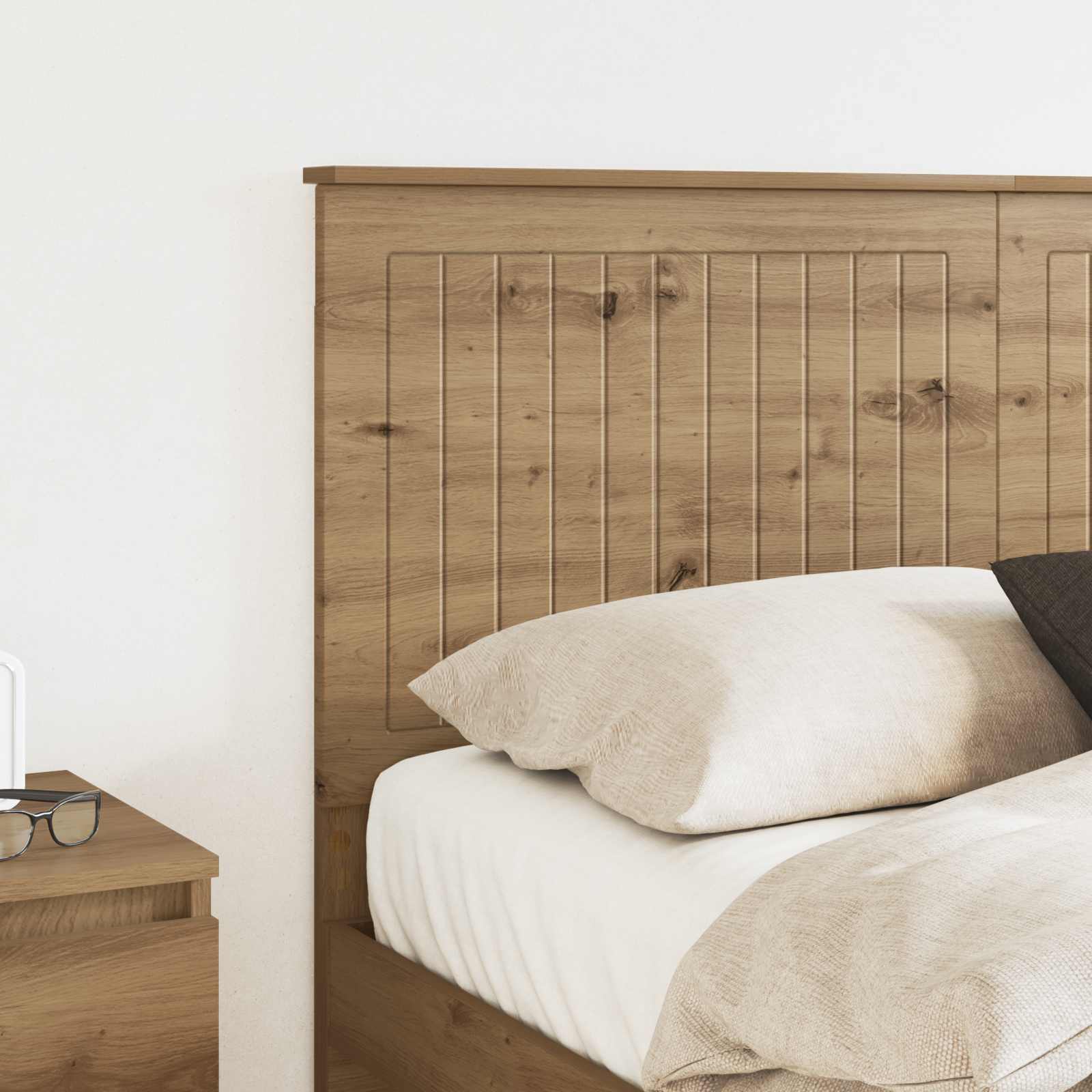 Kopfteil mit Kopfteil Artisan-Eiche 140 cm Holzwerkstoff