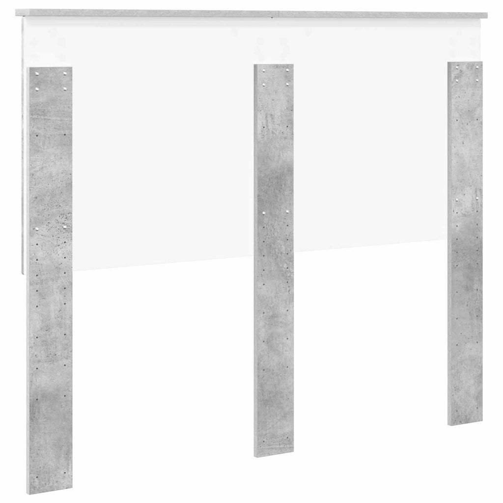 Kopfteil mit Kopfteil Beton Grau 135 cm Holzwerkstoff