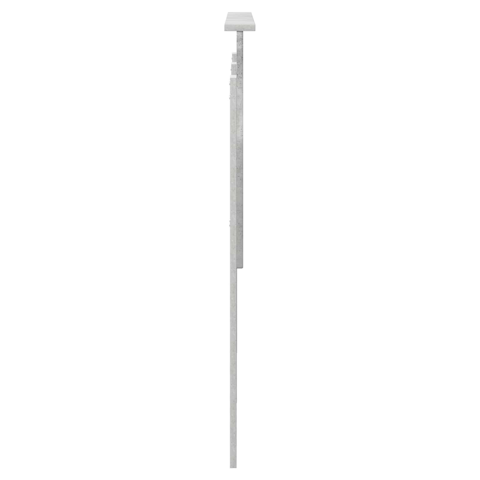 Kopfteil mit Kopfteil Beton Grau 135 cm Holzwerkstoff