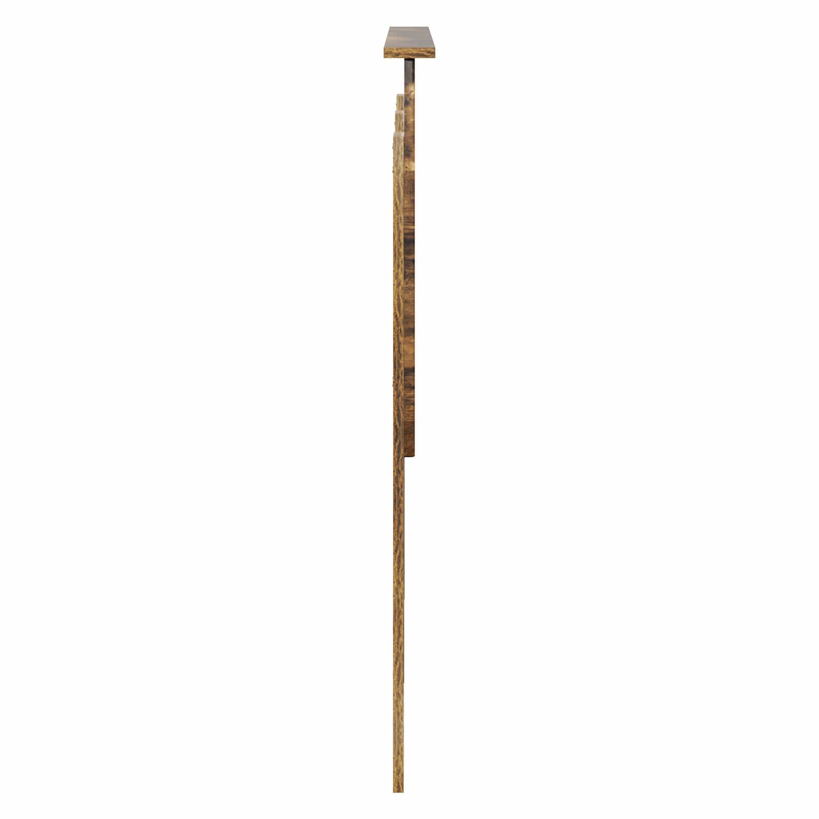 Kopfteil mit Kopfteil Geräucherte Eiche 135 cm Holzwerkstoff