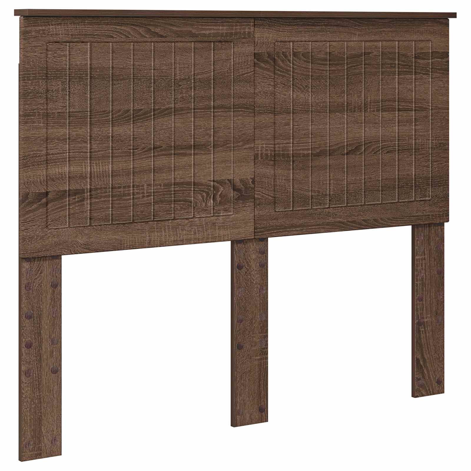 Kopfteil mit Kopfteil Braun Eichen-Optik 135 cm Holzwerkstoff