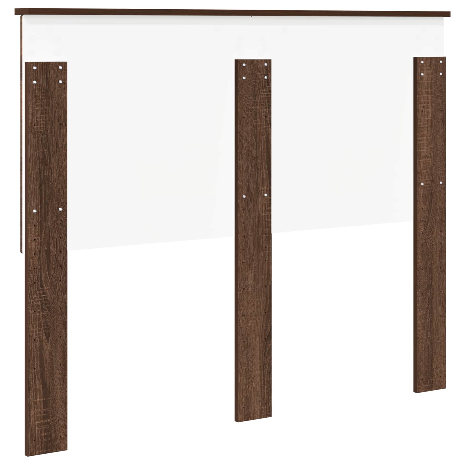 Kopfteil mit Kopfteil Braun Eichen-Optik 135 cm Holzwerkstoff
