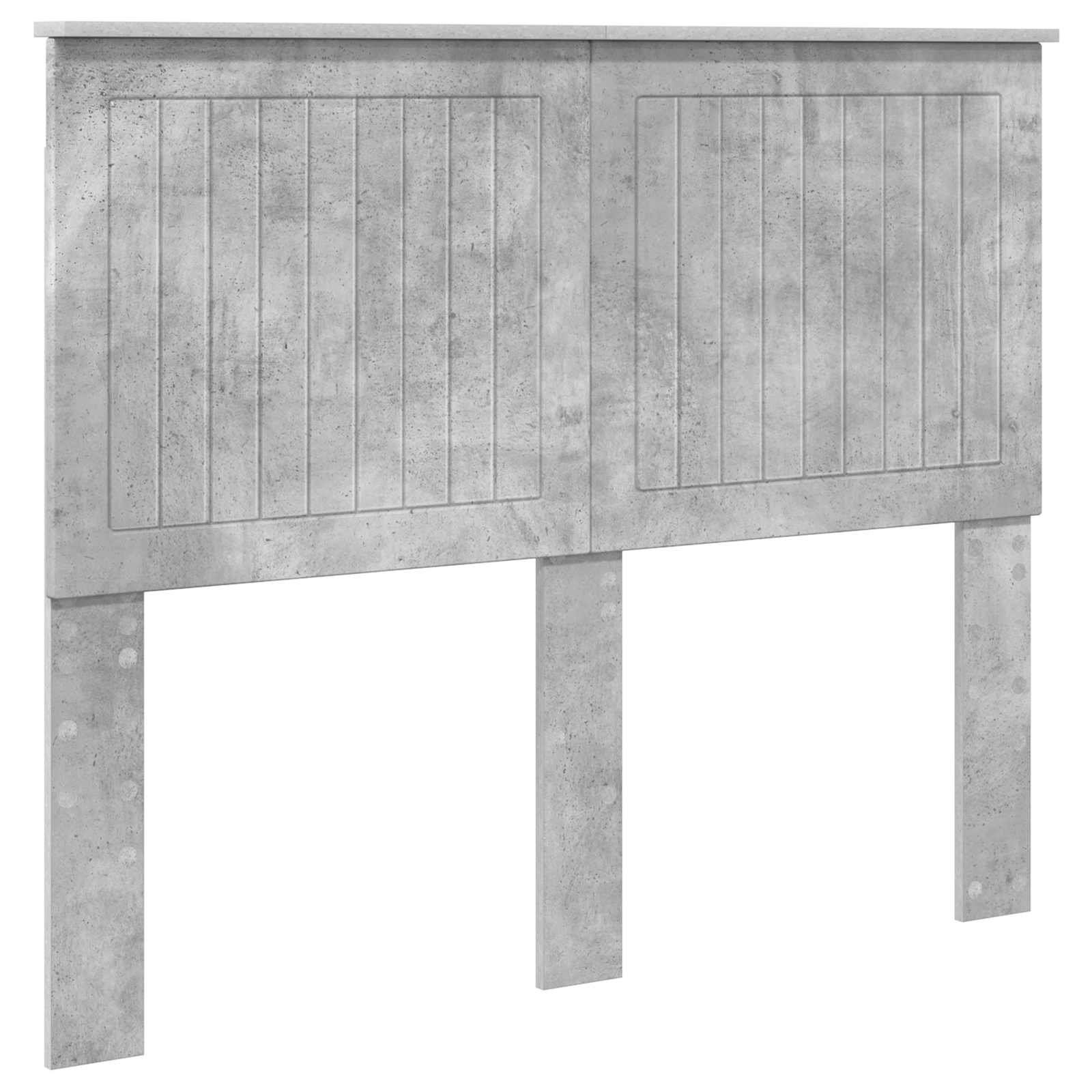 Kopfteil mit Kopfteil Beton Grau 120 cm Holzwerkstoff