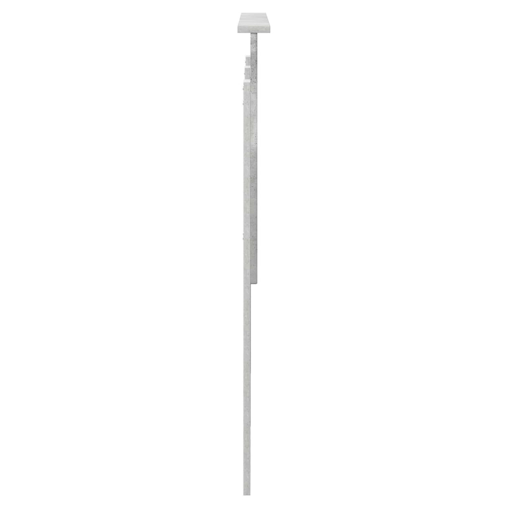 Kopfteil mit Kopfteil Beton Grau 120 cm Holzwerkstoff