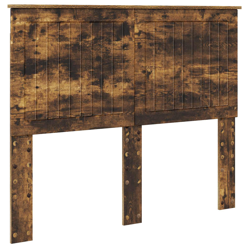 Kopfteil mit Kopfteil Geräucherte Eiche 120 cm Holzwerkstoff