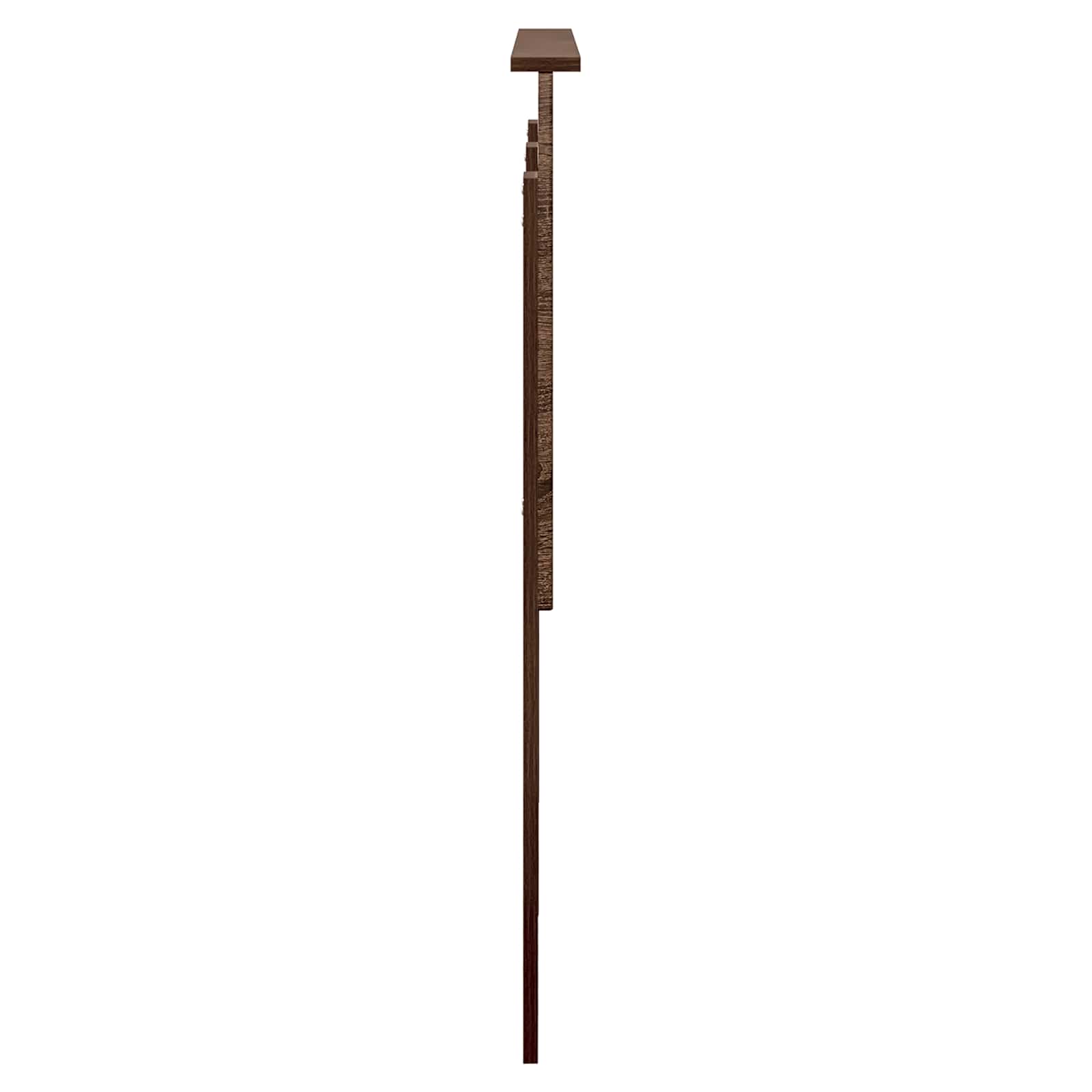 Kopfteil mit Kopfteil Braun Eichen-Optik 120 cm Holzwerkstoff