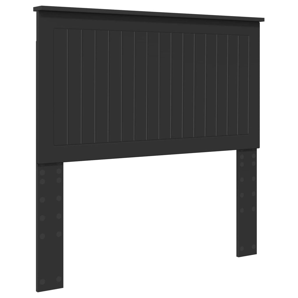 Kopfteil mit Kopfteil Schwarz Eichen-Optik 100 cm Holzwerkstoff
