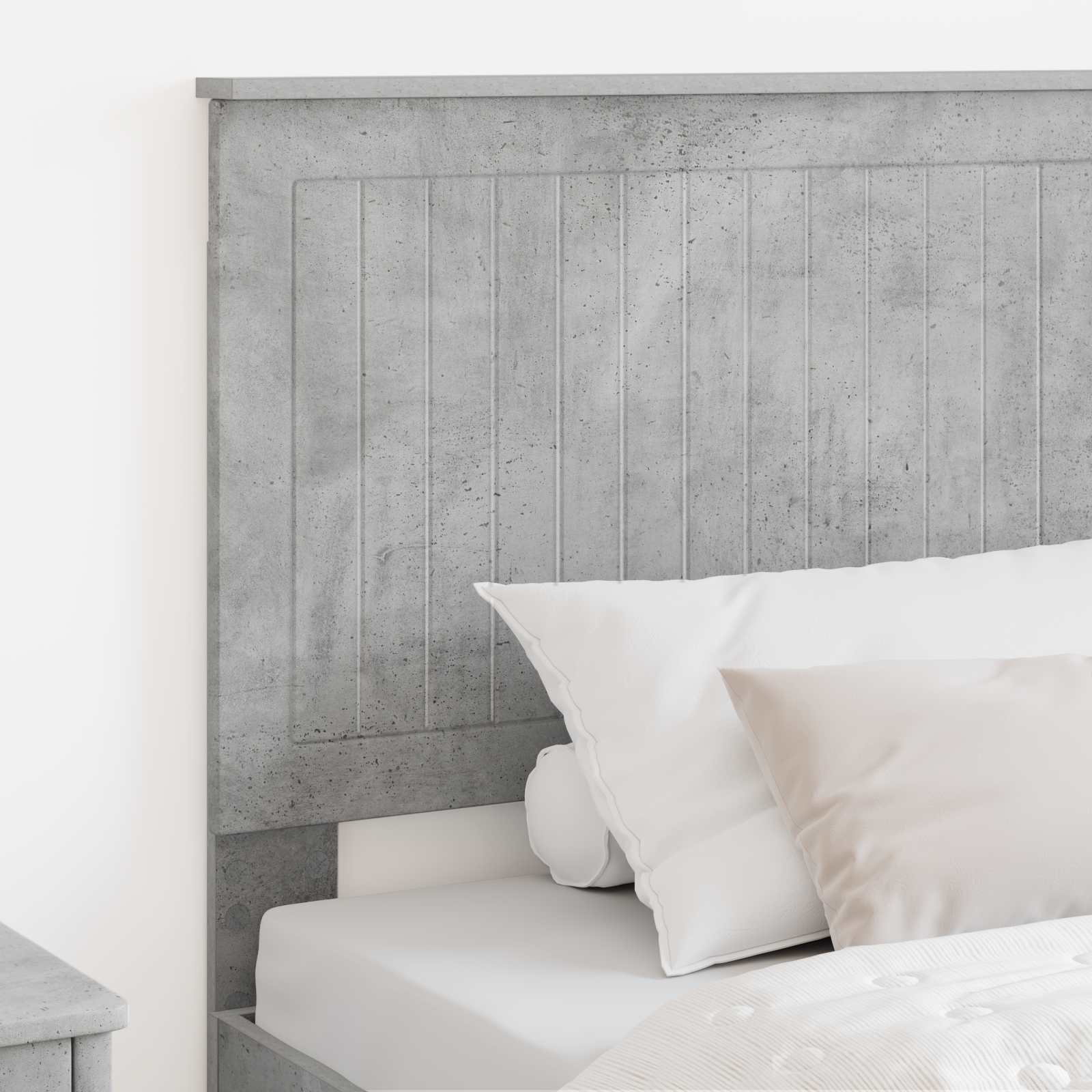 Kopfteil mit Kopfteil Beton Grau 100 cm Holzwerkstoff