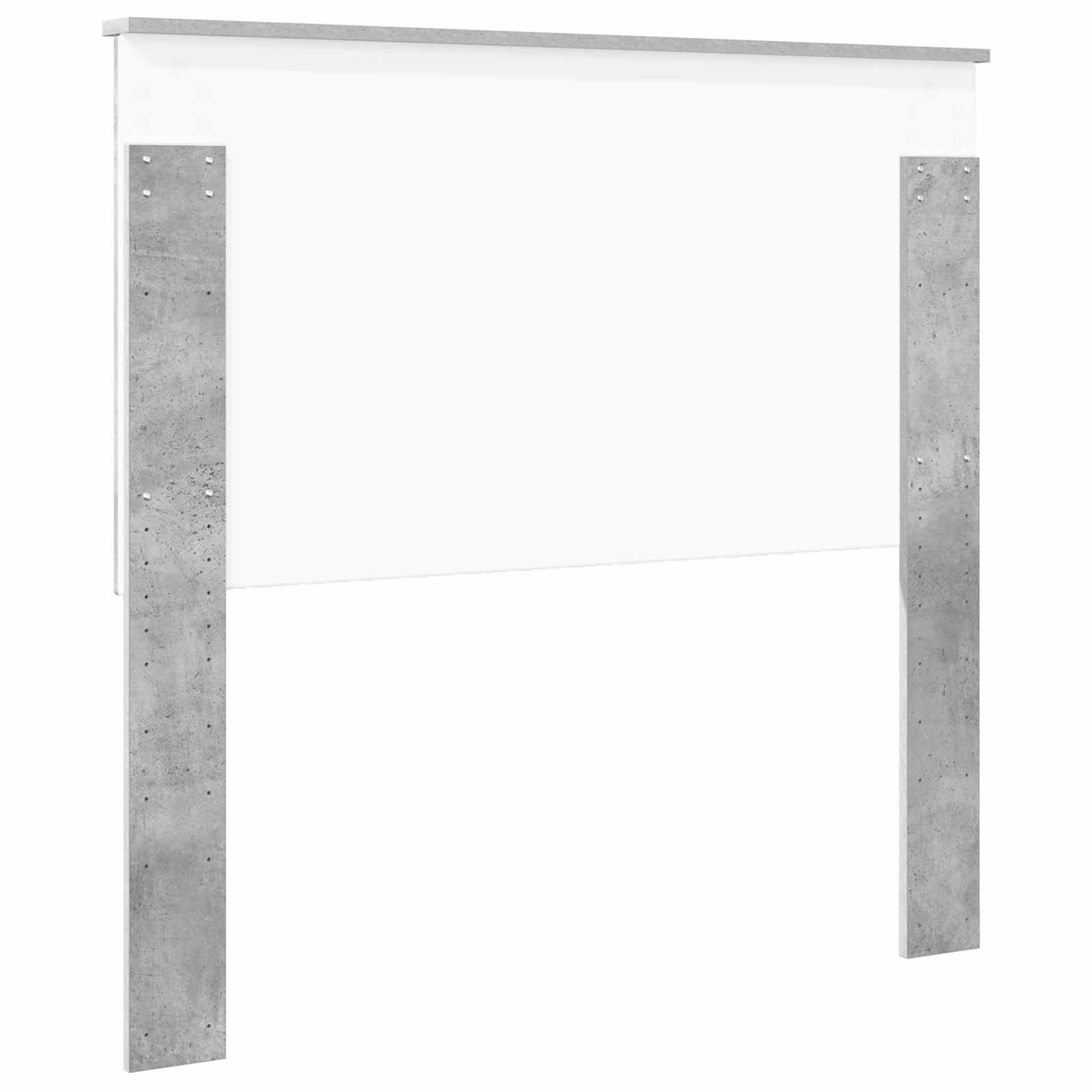 Kopfteil mit Kopfteil Beton Grau 100 cm Holzwerkstoff