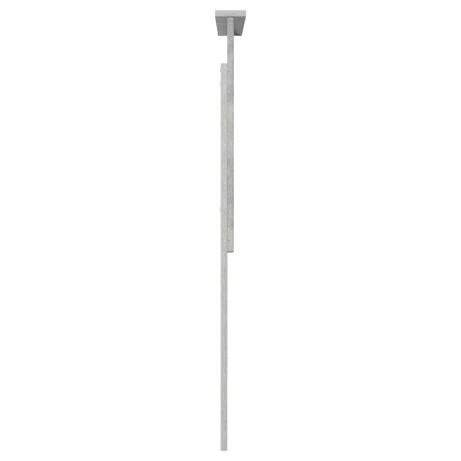Kopfteil mit Kopfteil Beton Grau 100 cm Holzwerkstoff