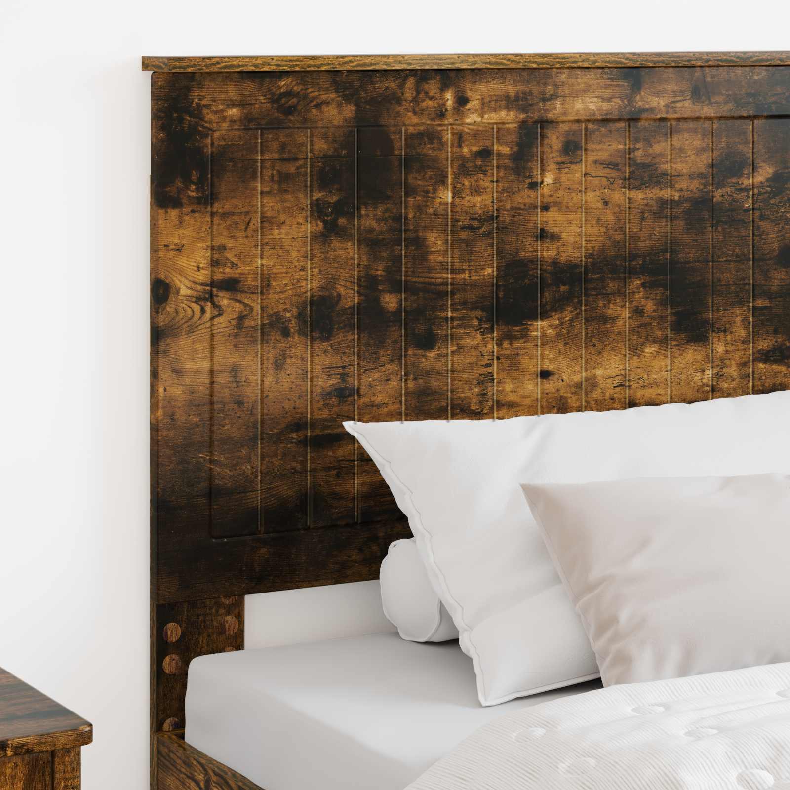 Kopfteil mit Kopfteil Geräucherte Eiche 100 cm Holzwerkstoff