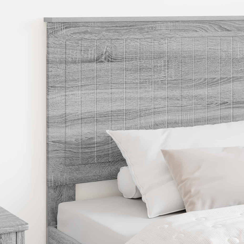 Kopfteil mit Kopfteil Graues Sonoma 100 cm Holzwerkstoff