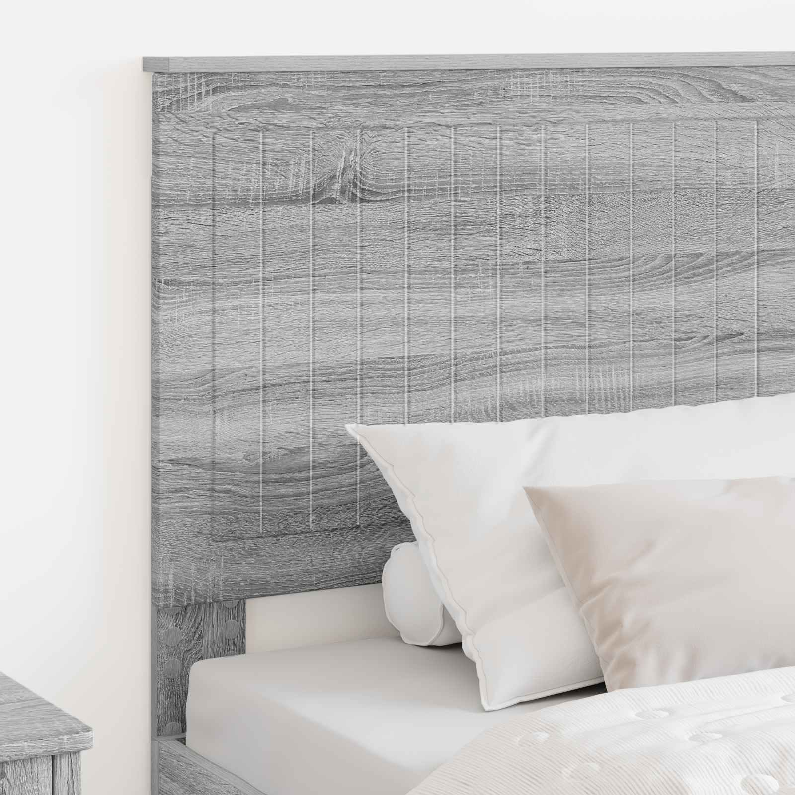 Kopfteil mit Kopfteil Graues Sonoma 100 cm Holzwerkstoff