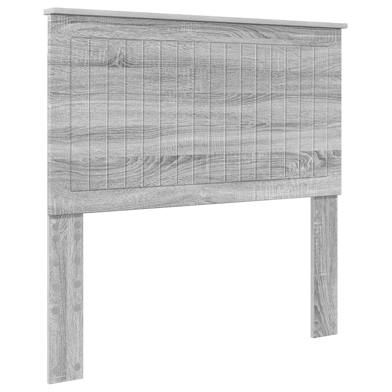 Kopfteil mit Kopfteil Graues Sonoma 100 cm Holzwerkstoff