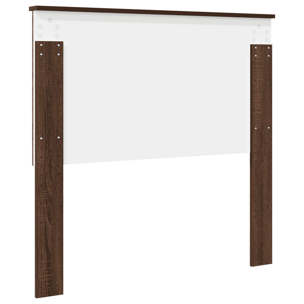 Kopfteil mit Kopfteil Braun Eichen-Optik 100 cm Holzwerkstoff