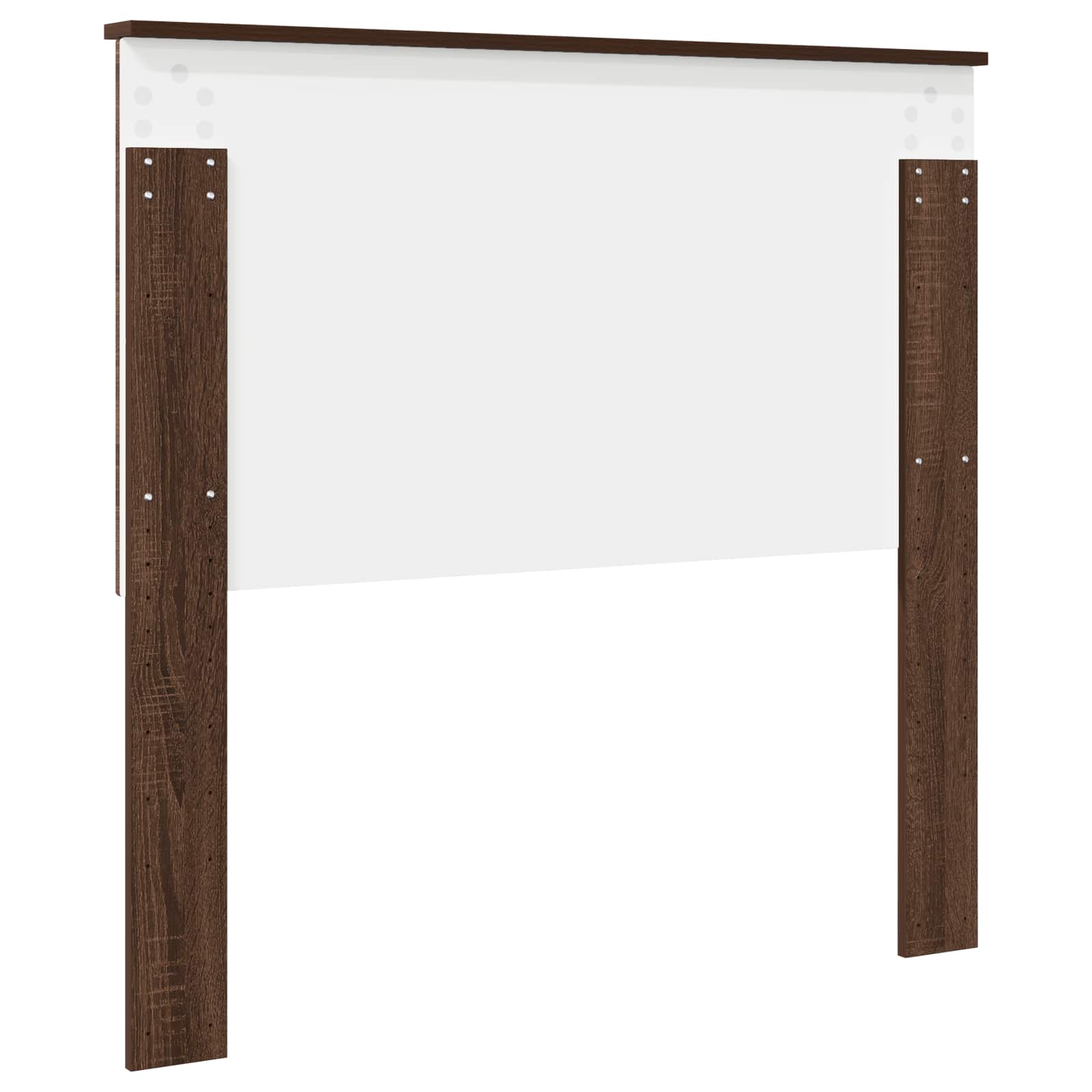 Kopfteil mit Kopfteil Braun Eichen-Optik 100 cm Holzwerkstoff