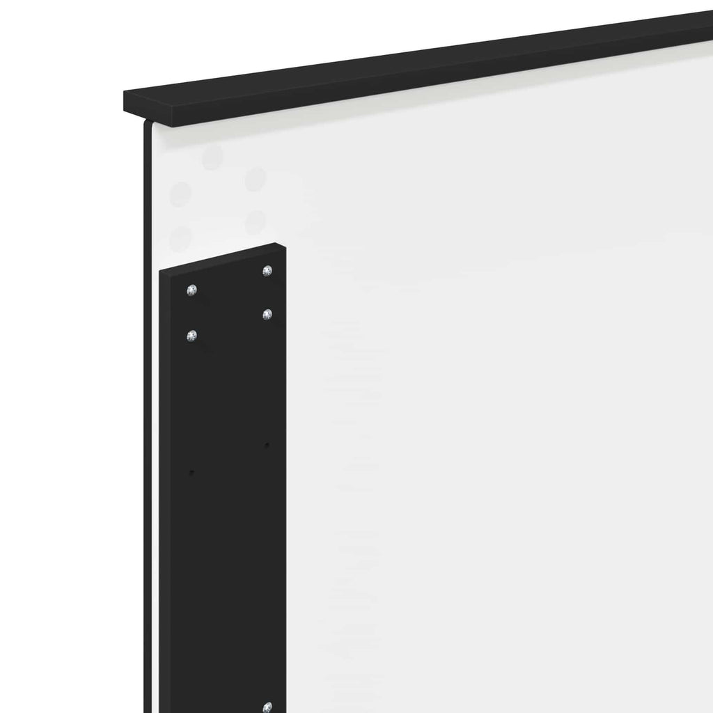 Kopfteil mit Kopfteil Schwarz Eichen-Optik 90 cm Holzwerkstoff