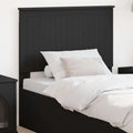 Kopfteil mit Kopfteil Schwarz Eichen-Optik 90 cm Holzwerkstoff