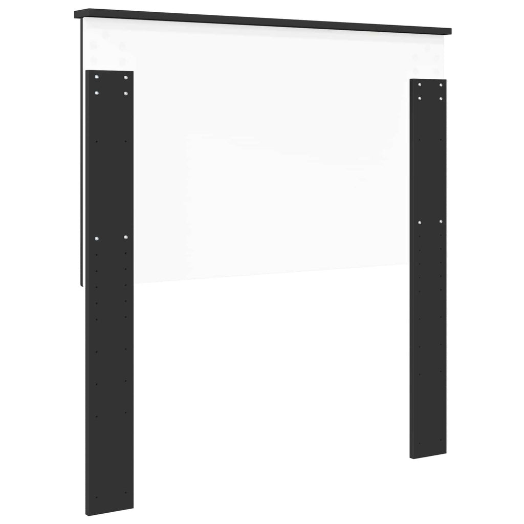 Kopfteil mit Kopfteil Schwarz Eichen-Optik 90 cm Holzwerkstoff
