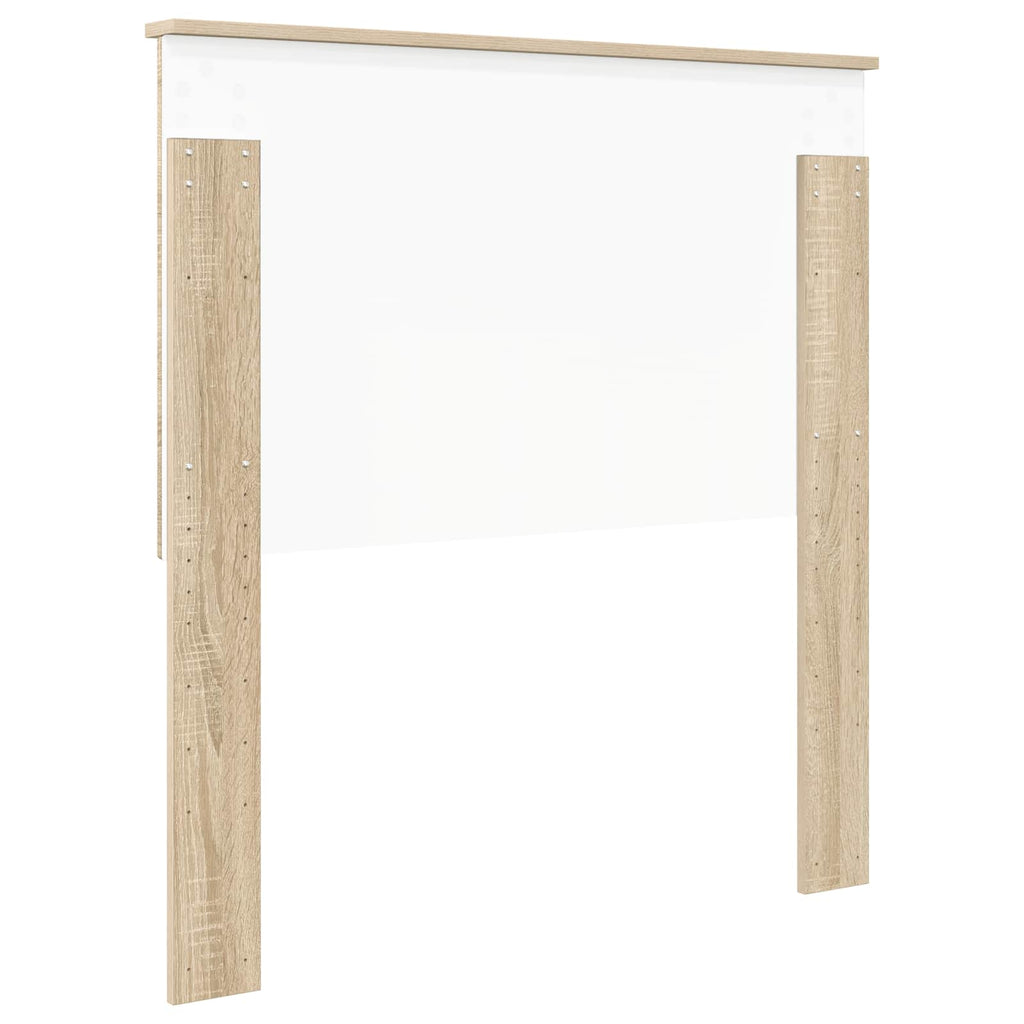 Kopfteil mit Kopfteil Sonoma-Eiche 90 cm Holzwerkstoff