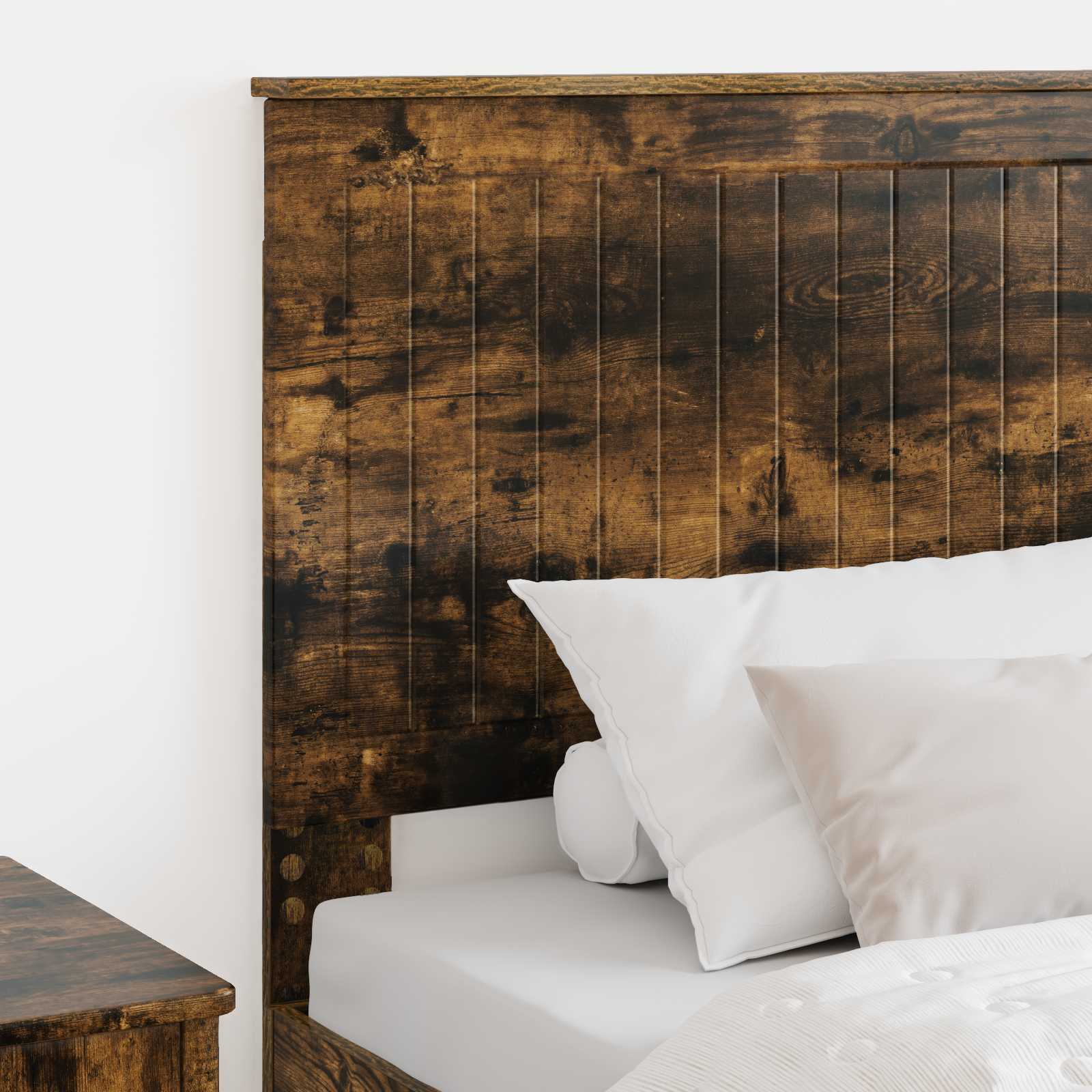 Kopfteil mit Kopfteil Geräucherte Eiche 90 cm Holzwerkstoff