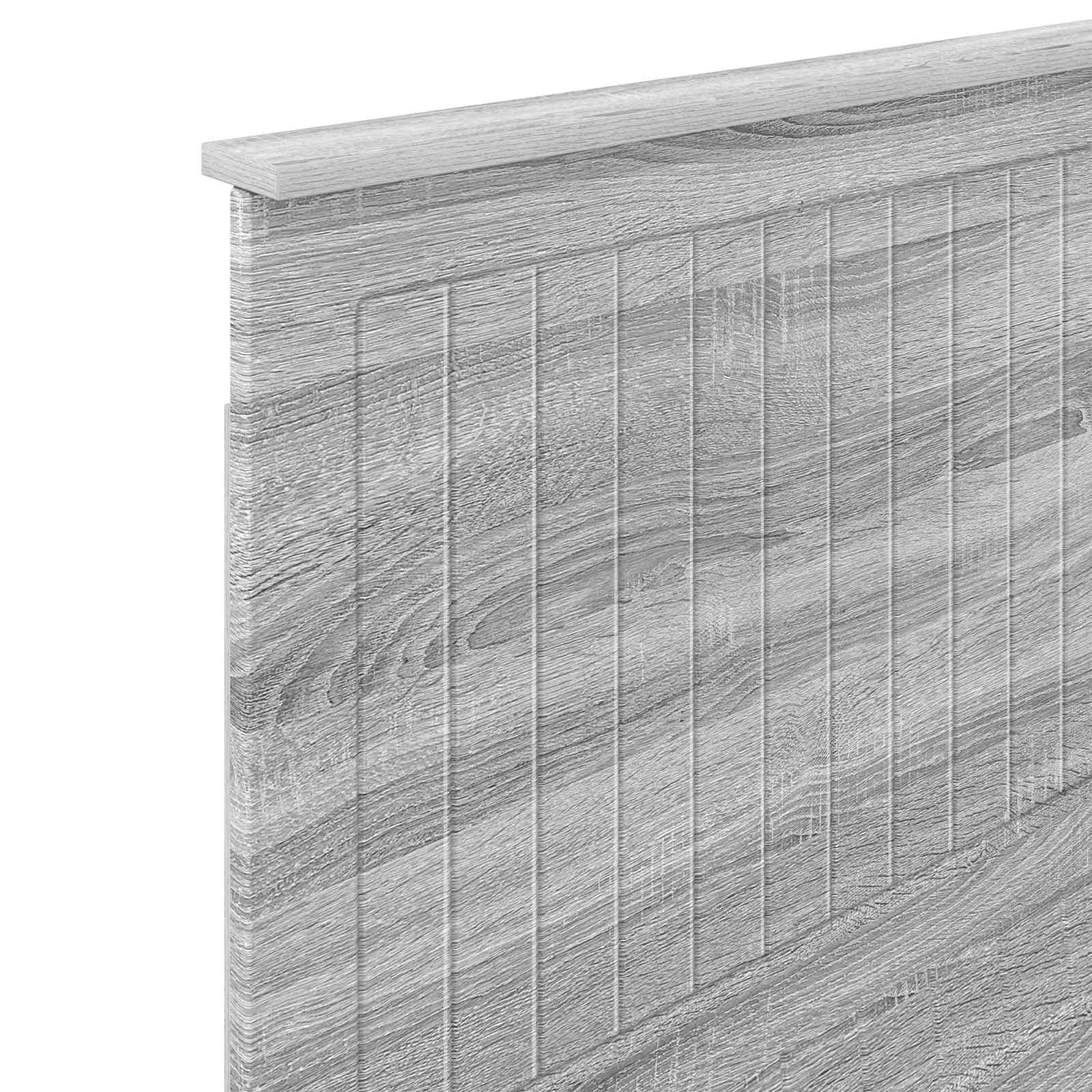 Kopfteil mit Kopfteil Graues Sonoma 90 cm Holzwerkstoff