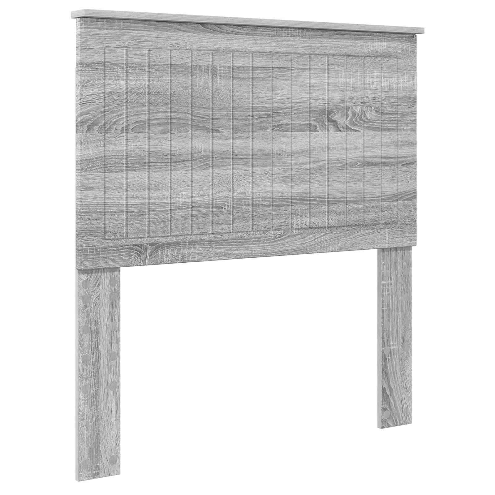 Kopfteil mit Kopfteil Graues Sonoma 90 cm Holzwerkstoff