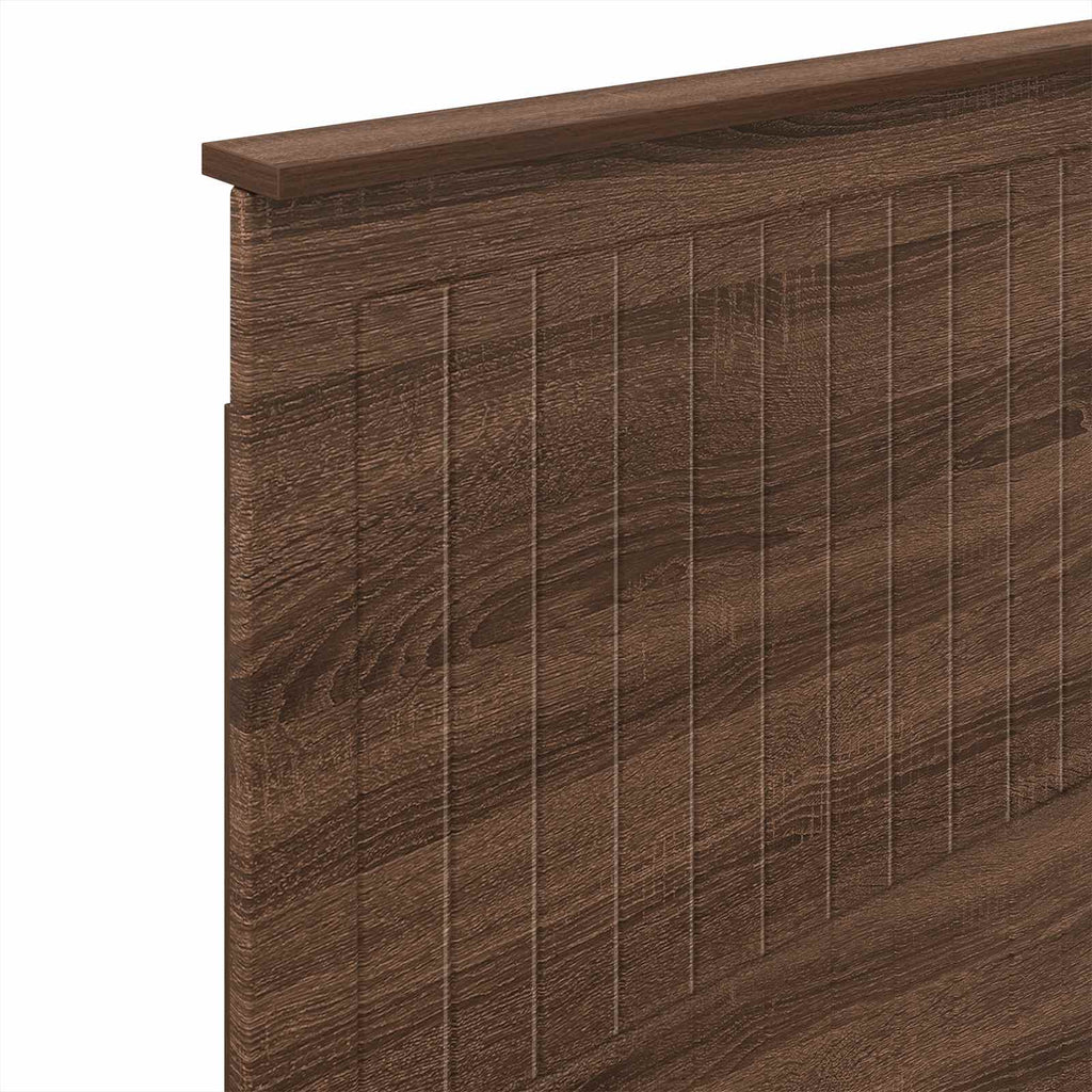 Kopfteil mit Kopfteil Braun Eichen-Optik 90 cm Holzwerkstoff